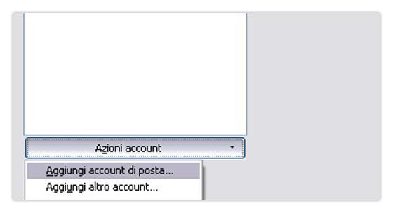Thunderbird nuovo account di posta