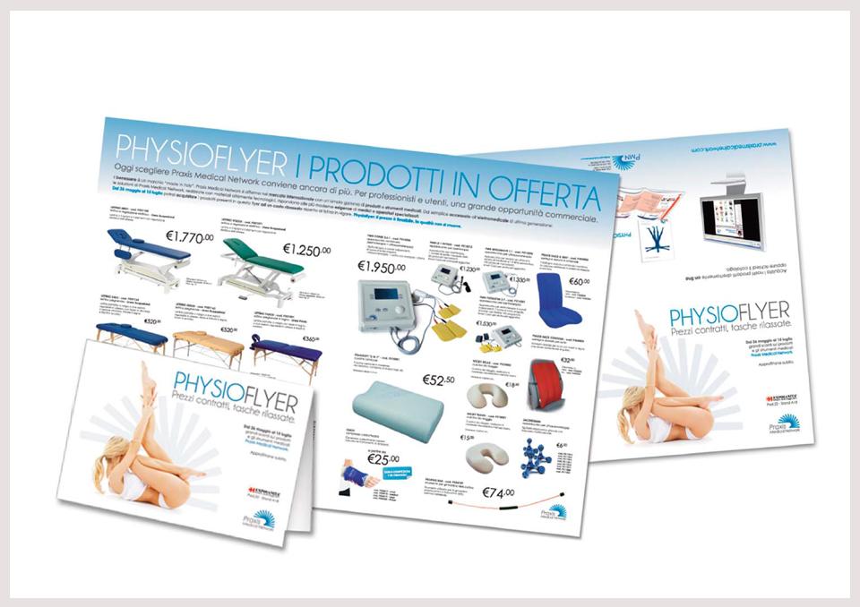 creazione-tabloid-depliant-prodotti-fiera-praxis-medical-network